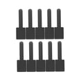 thumbnail image 5 of Colaxi 10 Pieces Reusable Cable Ties Cable Holder Straps Multipurpose Adjustable Wire Organizer for Home Data Centers Charging Cable Black, 5 of 9