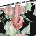 thumbnail image 3 of Pioneer Flower Floral Print Pattern Shower Curtain 36"x72" ,Bathroom Decorative Shower Curtains Set with 12 Hooks,Modern Waterproof Washable Shower Curtain, 3 of 6