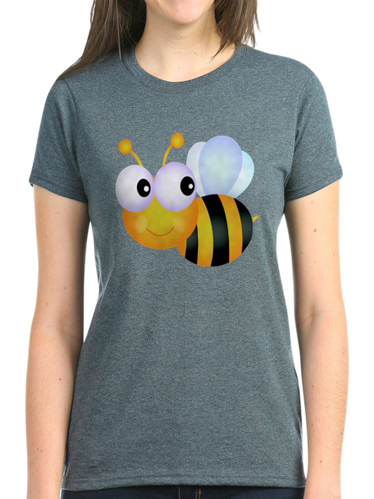 CafePress - CafePress - Cute Cartoon Bumble Bee Women's Dark T Shirt ...