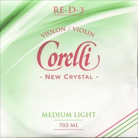 Corelli Crystal 4/4 Violin D String - Alloy Wound Stabilon Core - Medium Light