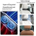 thumbnail image 3 of Car Seat Fan,Turbo Wind Power Usb Rechargeable Fan Back Pillow Car Cooling Fans that Blow Cold Air, 3 of 7