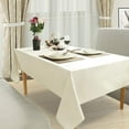 thumbnail image 3 of 100% Pima Cotton Table Cloth Beautiful & Decorative Great for Buffet Table, | Rectangle Tablecloth (60-Inch x 120-Inch, Ivory)., 3 of 4