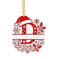 thumbnail image 1 of Adornos Navideños con Monograma Acrílico de 26 Letras y Gorro de Papá Noel | Adornos Navideños 2D para Manualidades | Adornos con Letras Colgantes para Decorar El Hogar, La Chimenea, La Puerta y La V, 1 of 5