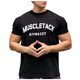 thumbnail image 1 of Hombres Pantalones Cortos Casual Manga Corta Cuello Redondo Carta Impresa Deporte Camiseta, Top de Algodón de Fitness para Hombres, 1 of 8