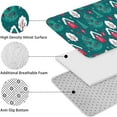 thumbnail image 5 of Dark Teal Christmas Village Pattern Bathroom Rugs Sets 3 Piece,Toilet Cover Set,Absorbent Non Slip Bathroom Mats Sets with U-Shaped Contour Rug Toilet Rug Set, 5 of 5