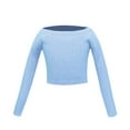 thumbnail image 3 of Byoo Kids Girl's Ballet Sweater Pants Outfits Knitted Soft Warm Up Active Pullover 2Pcs Set, 3 of 7