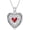 January Crystal Locket, variant on Heart Locket Necklace 925 Sterling Silver Personalized Picture Locket Pendant Birthday Christmas Jewelry Memorial Gifts for Women