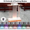 thumbnail image 2 of Chantmo Acrylic Church Pulpit with Wheels 46.6 inch 15 Colors RGB LED Lights Podium Stand Lectern for Church Wedding Concert Classroom Office, 2 of 5