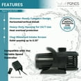 thumbnail image 4 of Half Off Ponds Aqua Pulse Submersible Pond Pump for Waterfalls, 6100 GPH, 0.47 HP, 100 ft Cord, 4 of 7