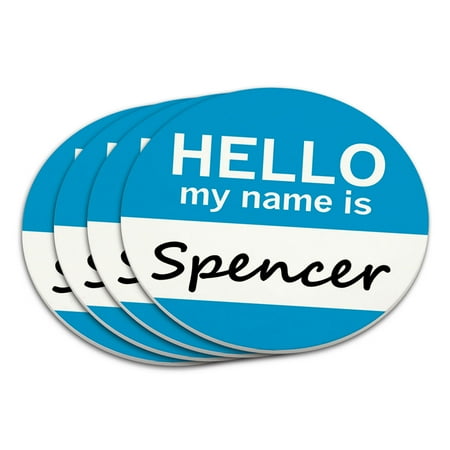 

Spencer Hello My Name Is Coaster Set