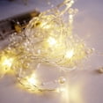 thumbnail image 4 of KEINXS 30/40 LEDs Christmas Pearl String Lights 13FT Battery Operated Pearl String Lights with 2 Lighting Modes Pearl String Lights for Wedding Christmas Party Decor, 4 of 6