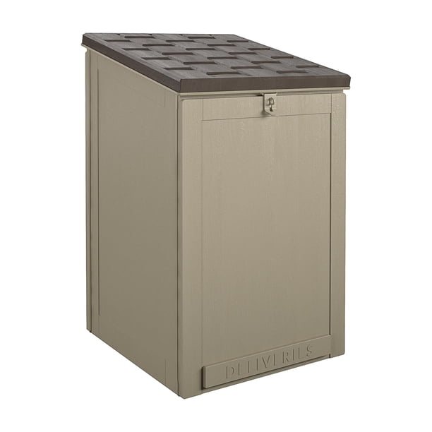 Cosco BoxGuard Outdoor Storage Box, Large Lockable Package Drop Box, 6. ...