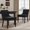 Black, variant on COLAMY Modern Dining Chairs Set of 2, Upholstered Corduroy Accent Side Leisure Chairs with Mid Back and Wood Legs for Living Room/Dining Room-Beige