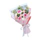 thumbnail image 1 of Guirnalda de flores artificiales tejidas a crochet, ramo de flores preservadas, regalo para esposa Rosa, 1 of 9