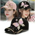 thumbnail image 3 of LINLIN Bling Baseball Cap, Baseball Cap Bling Baseball Cap Hat for Women Adjustable Summer Hats Fashionable Trucker Hats, 3 of 5