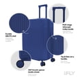 thumbnail image 4 of iFLY Hardside Transit 28" Checked Luggage, Royal Blue, 4 of 10