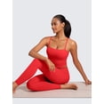 thumbnail image 4 of Sostén CRZ YOGA Butterluxe Cuello Cuadrado Acolchado Rojo Profundo XL, 4 of 7