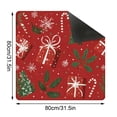 thumbnail image 3 of Christmas Mahjong Mat 31.5 x 31.5 Inch Waterproof Noise Dampening Layer with Travel Bag, Stable Grip for American Mahjong Mat, Great for Family Game Nights, 3 of 9