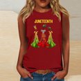 thumbnail image 1 of Womens Tank Tops Plus Size under $5 Sleeveless Round Neck Casual Tank Wine M, 1 of 4