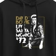 thumbnail image 3 of David Bowie - Bowie Santa Monica  - Juniors Cropped Pullover Hoodie, 3 of 5