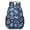 Paisley and Floral Blue Pattern, variant on Paisley and Floral Blue Pattern 17" Waterproof Oxford School Backpacks for Teens, S-Shape Padded Straps, for School, Travel, Hiking, Camping