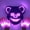 Pink, variant on Full Face Bear Mask with LED,Light Up Bear Mask with Gloves,Scary Killer LED Masks for Halloween Masquerade Party