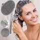 thumbnail image 2 of Ygjytge Ducha Cabello Champú Cepillo Peine Silicona Masaje Cuero Cabelludo Antideslizante Cepillo Para El Cabello Ygjytge Para estrenar, 2 of 6