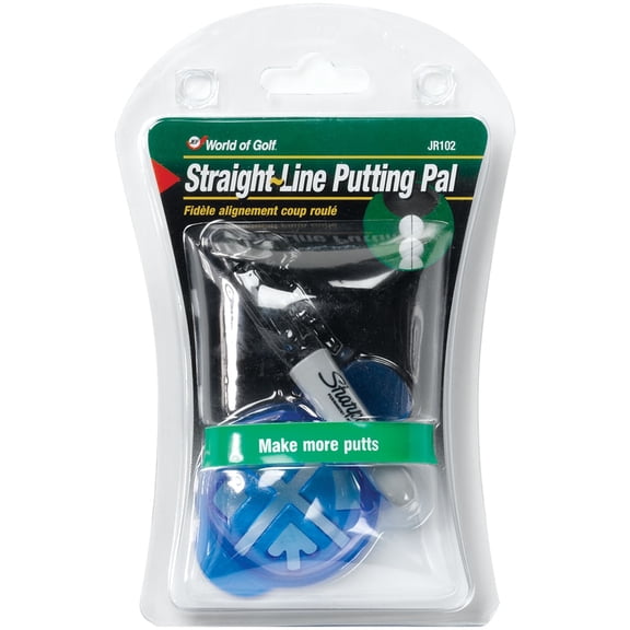 Accelerated Golf Straight Line Putting Kit Blue Ball Marker New