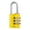 Multi, variant on ABUS 145 by 20 C Aluminum Yellow 3-Dial Resettable Combination Padlock