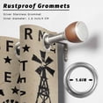 thumbnail image 2 of Outdoor Curtains for Patio Waterproof, Brown Wooden Outdoor Privacy Panels Grommet, Vintage Elegant Pastoral Animals Retro Art Blackout Outside Curtains for Porch/Cabana 54"x84", 2 Panels, 2 of 8