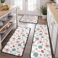 thumbnail image 2 of Pioneer Flower Floral Print Pattern Kitchen Rugs Sets Of 3,Kitchen Runner Rugs Non Skid Washable,Decorative Kitchen Floor Mats for Kitchen,Sink,Laundry,17X30 Inch + 17X47 Inch + 17X59 Inch, 2 of 6