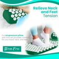 thumbnail image 4 of Sivan Health and Fitness Large Acupressure Mat and Pillow Set - Grounding Mat for Stress, Back & Neck Pain - Acupuncture Point Massage Mat - Includes Carry Bag, 4 of 7