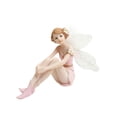 thumbnail image 1 of Figura de hada de , adorno creativo de escritorio, escultura de resina pintada a mano, estatua de niña para estantería de casa y dormitorio. Abraza las rodillas rosadas, 1 of 7