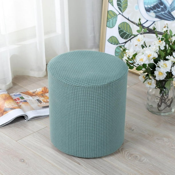 Round deals ottoman slipcover