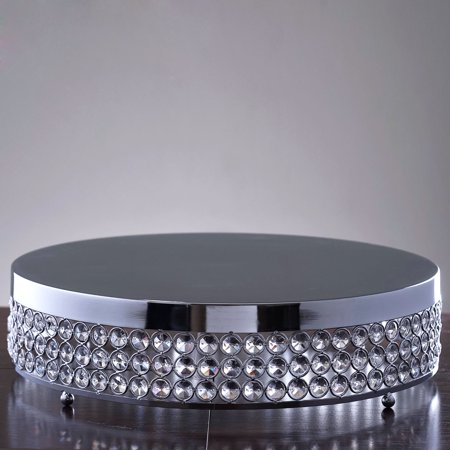 Wedding Centerpieces Ideas For Fall Efavormart Silver Fancy Beaded Crystal Metal Cake Centerpiece Stand Wedding Birthday Party Dessert Rise Cake Display Stand ()