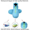 thumbnail image 3 of Waterproof Shoe Covers, Reusable Foldable Not-Slip Rain Shoe Covers with Zipper,Shoe Protectors Overshoes Rain Galoshes for Men and Women Blue S, 3 of 6