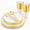 White and Gold Plastic Dinnerware Set, variant on 180fancy Pink And Plastic Plates For Wedding Showers