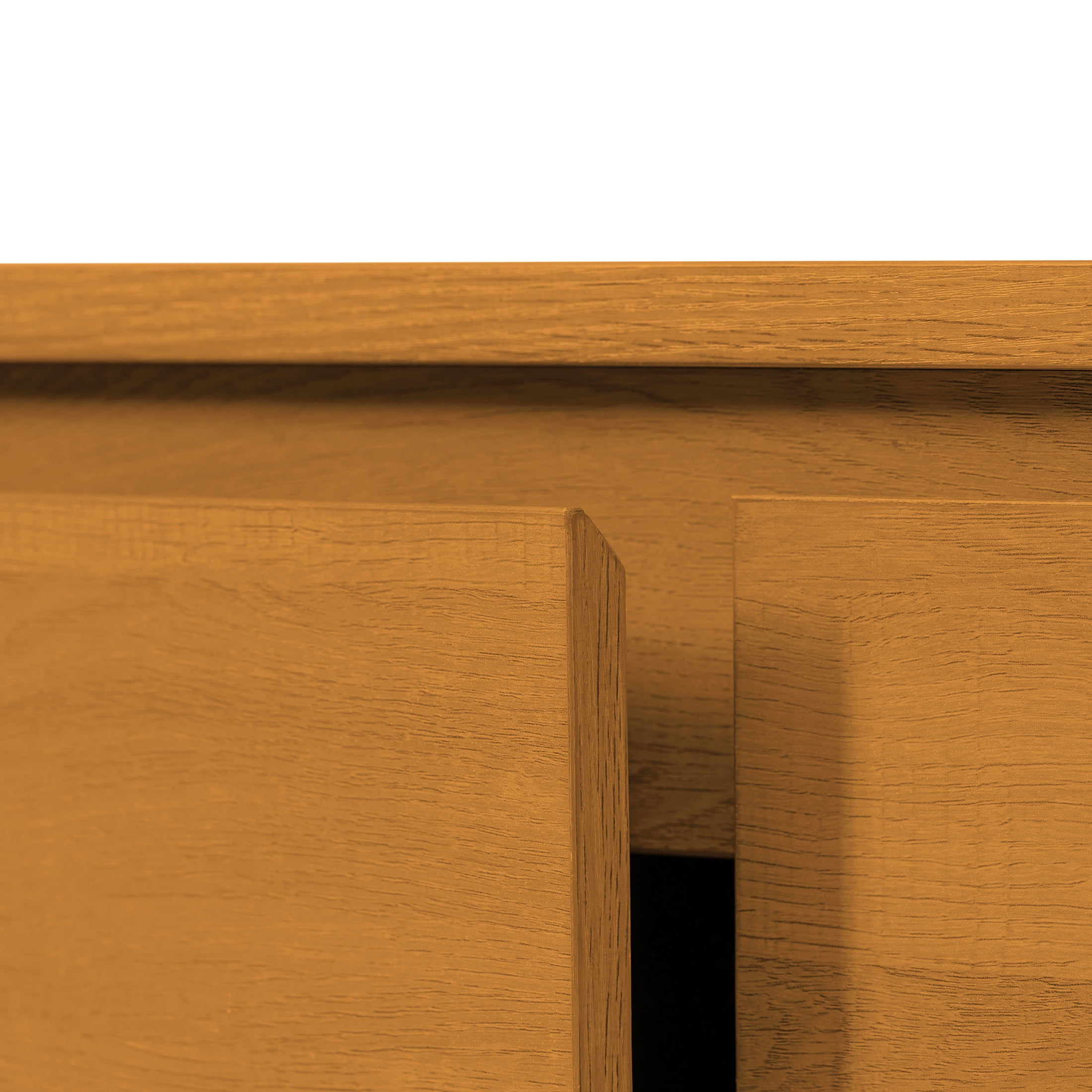 Better Homes & Gardens Juliet Curved Accent Cabinet, Warm Honey