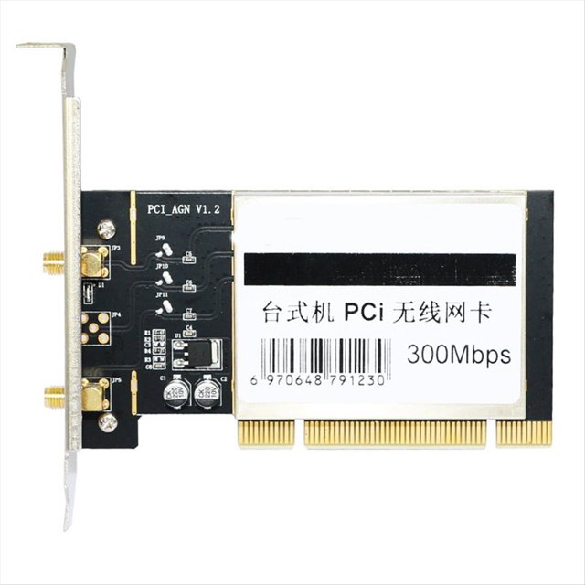 Tarjeta de Red Inalámbrica PCI de 300 Mbps para PC de Escritorio, Tarjeta de Red de 2,4 GHz para WinXP/7/8/10/11//Linux.