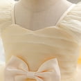 thumbnail image 7 of WMQPNNS Toddler Baby Girls Ruffle Dresses Tutu Pageant Wedding Flower Girl Dress Birthday Outfits Party Bowknot Gown, Dress for Age 2-3 Years, Yellow, 7 of 7
