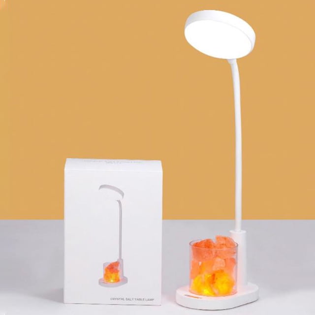Daisyyozoid New Arrivals LED Small Stone Table Lamp Desk Lamp, Desk Lamps for Home Office, White Desk Light for Kids, Desktop/Computer Study Lamps for Bedrooms, Rechargeable