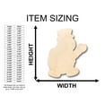 thumbnail image 2 of Unfinished Wood Friendly Snowman Shape - Craft - up to 46" DIY 10" / 1/4", 2 of 3