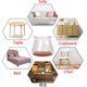 thumbnail image 5 of Protectores de suelo para patas de silla de silicona mejorados, 24 piezas de tapas transparentes para patas de silla, almohadillas protectoras para pies de muebles con parte inferior de fiel, 5 of 5