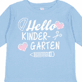 thumbnail image 4 of Inktastic Hello Kindergarten with Hearts and School Supplies Boys or Girls Long Sleeve Toddler T-Shirt, 4 of 5