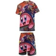 thumbnail image 2 of Boys Kirby Short Sleeve Mesh T-Shirt And Shorts Outfit Set Summer Clothes Set for Kids, 2 of 7
