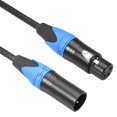 thumbnail image 5 of Cable XLR macho a hembra de señal de audio XLR balanceado 3 pines para micrófono Karon 10 pies negro, 5 of 5