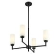 thumbnail image 6 of Meridian M100129MBK 4-Light Chandelier in Matte Black, 6 of 7
