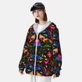 thumbnail image 5 of Goofa Mexican Flower Traditional1 Printed Women's UPF 50+ Sun Protection Hoodie Jacket Lightweight Long Sleeve Sun Shirt for Women with Pocket Hiking Outdoor-3X-Large, 5 of 9
