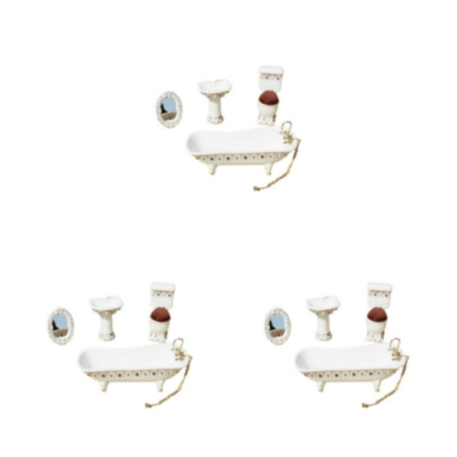 Guardoinrt Mini House Decoration Mini Furniture Set Educational Toys Exquisite Workmanship type 1 3Set