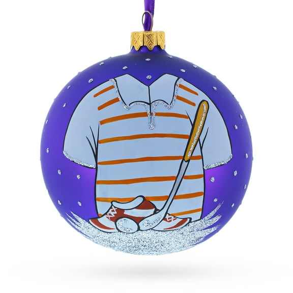 Golf Glass Ball Christmas Ornament 4 Inches